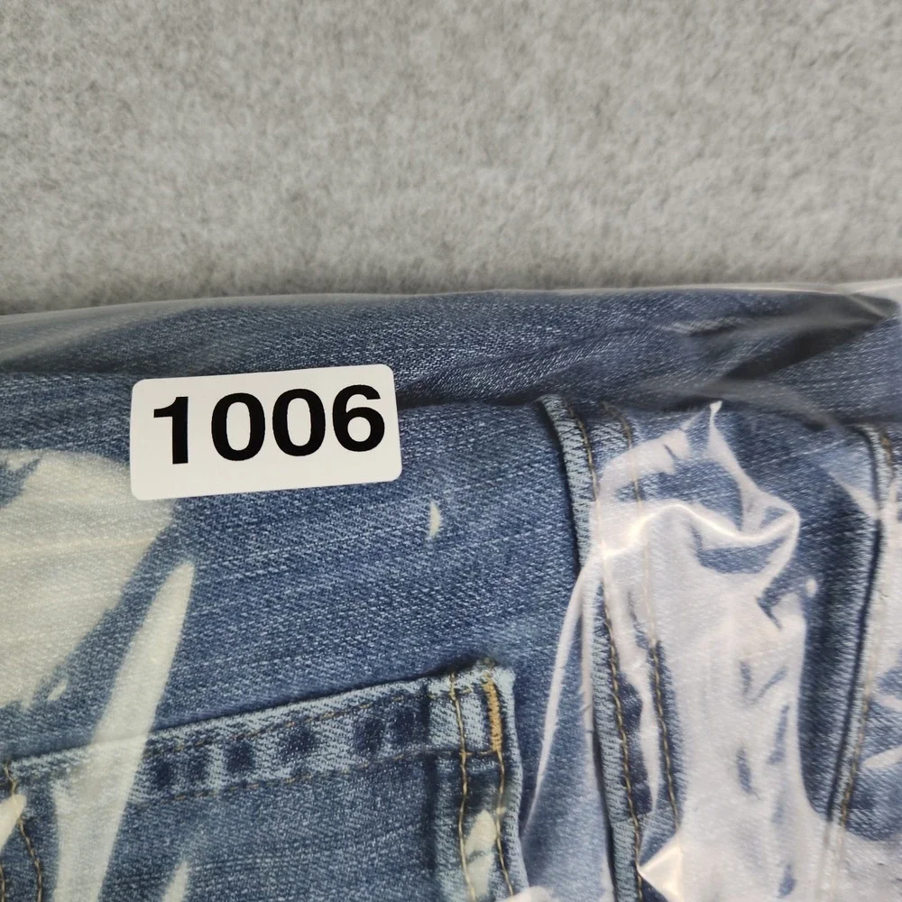 Wrangler Authentics Cropped Jeans Mens 38x28 Blue Denim Stretch Streetwear‎